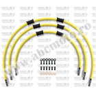 CROSSOVER Front brake hose kit Venhill POWERHOSEPLUS YAM-8009FB-YE (3 conducte in kit) Yellow hoses, black fittings