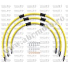 CROSSOVER Front brake hose kit Venhill POWERHOSEPLUS YAM-8009F-YE (3 conducte in kit) Yellow hoses, chromed fittings